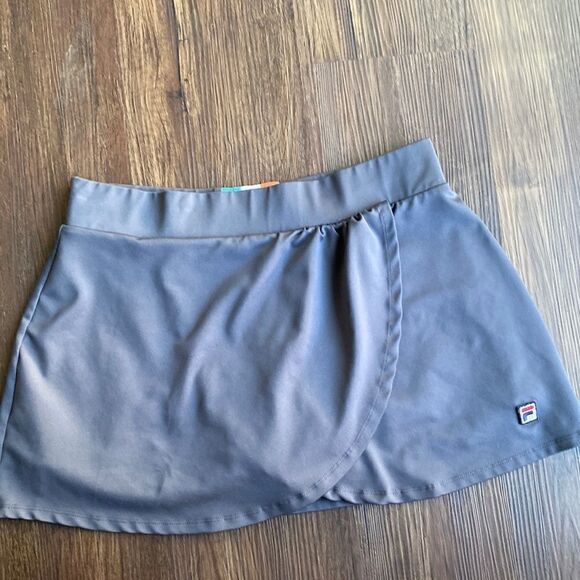Vintage Fila Tiered Grey Tennis Skirt Size Medium - Picture 1 of 5